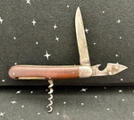 Vtg Robert Klaas Folding Pocket Knife 2 Blade W/corkscrew Kissing Cranes Germany. Fixed Price $60.00.