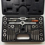 Pittsburgh Sae 40PC Tap And Die Set 39391 Steel Plastic Black Silver. Fixed Price $30.00.