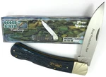 Ocoee River Large 5.25" Lockback Knife Blue Bone 1ST Production Run + Box. Fixed Price $42.95.