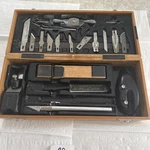 Vintage X-acto Carving Tool Set Wooden Case Usa 1970S. Fixed Price $25.00.