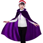 Xonyicos Kids Velvet Hooded Cloak Halloween Robe Cosplay (age 8-16), Purple. Fixed Price $26.99.