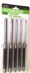 Pittsburgh 93111 Long Drive Pin Punch Set 5 Piece Carbon Steel Black Oxide Tool. Fixed Price $11.95.