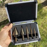 5PCS Hss Cobalt Hole Large Metal Step Drill Bit Set Titanium Cutter Cone 50 Size. Fixed Price $13.69.