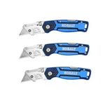 Kobalt Lockback Folding Utility Knife (3-PACK) 3/4-IN New/sealed #58979. Fixed Price $24.95.