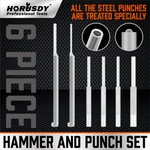 6PC Roll Pin Starter & Bolt Catch Install Punch Set 1/16" 5/64" 3/32" 1/8" 5/32". Fixed Price $10.49.