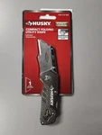 Husky Compact Folding Lock-back Utility Knife Aluminum Handle Pocket Clip C5. Fixed Price $12.99.