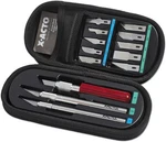 X-acto X5285 Knife Set, 3 Knives, 10 Blades, Carrying Case. Fixed Price $64.00.