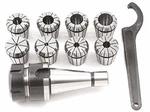 Hhip 3900-0538#40 ER-40 Spring Collet Chuck Set 10-PIECE New Box. Fixed Price $47.99.