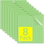 Cutting Mat For Cricut Explore One/air/air 2/MAKER 8 Pack 12X12 Inch Sta. Fixed Price $23.67.