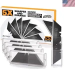 50-PACK Utility Knife Blades, Blackened SK-2 Razor For Box Cutter. Fixed Price $11.89.