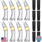 Leriton 8-PCS Heavy Duty Utility Knife Set: Vinyl, Drywall, Roofing, Carpet. Fixed Price $62.67.