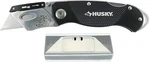 Husky 21113 Folding Sure-grip Lock Back Utility Knife W/ 10 Disposable Blades. Fixed Price $11.96.