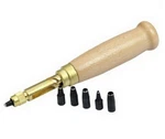 Innetoc Adjustable Japanese Screw Hole Punch Bookbinding Full Size, Wood. Fixed Price $17.99.