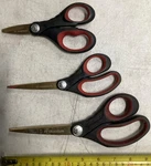 Husky Titanium Scissors All Purpose Precision Cutters Lot Of (3). Fixed Price $25.00.