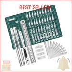 Jneoace Exacto Knife Precision Carving Craft Hobby Kit With 40 Pcs. Fixed Price $13.57.