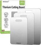 3 Pack Pure Titanium Cutting Boards Food Grade Knife Safe Dishwasher. Fixed Price $56.98.