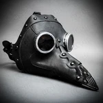 Black Plague Doctor Halloween Costume Bird Nose Steampunk Cosplay Party Mask. Fixed Price $39.99.