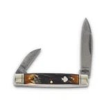 Rough Ryder Capitol Intern Cinnamon Bone Stag Damascus Steel Blades RR2531. Fixed Price $32.99.