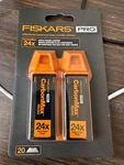Fiskars Pro Carbonmax Utility Blades 24X Edge Retention, 20 Pack. Fixed Price $14.99.