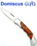 7" New! Maxam Gentleman's Folding Pocket Knife Knives Silver Pakkawood SKEXEC2. Fixed Price $12.00.