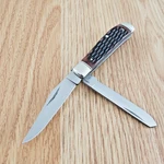 Cold Steel Mini Trapper Pocket Knife 8CR13MOV Blades Jigged Bone Handle. Fixed Price $27.19.