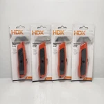 Hdx 4 - Pack Retractable Utility Knife Set With 16 Blades New Free Shipping. Fixed Price $23.75.