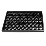 Novel Box Jewelry Stack Able Wood Utility Tray In Black & Gem Jars. Fixed Price $21.27.
