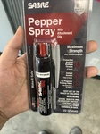 One Sabre P-22-OC Pepper Spray With Belt Clip And Twist Lock, Uv Light Dye. Fixed Price $9.99.