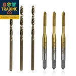 3-PACK Metric & Drill Bit Set M3 0.5 Ti-coated Hss 6542 Spiral Point Taps. Fixed Price $19.99.