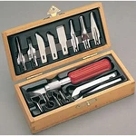 Brand New X-acto Standard Woodcarving Set Wooden Box. Fixed Price $17.39.