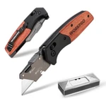 Workpro Folding Utility Knife Razor Quick Change 10 SK5 Blades. Fixed Price $21.99.