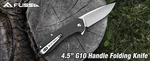 Flissa Pocket Knife Edc Folding Tactical W/G10 Handle D2 Blades Liner Lock. Fixed Price $16.99.