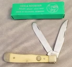 Hen & Rooster Bertram Cutlery Rostfrei 312 Wsb Ivory Trapper Solingen Germany. Fixed Price $99.99.