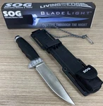 Sog Bladelight 6-LED Lighted Fixed Tactical/hunting Knife & Sheath New. Fixed Price $124.99.