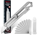 Becowin 7-IN-1 Mutipose Utility Knife, Stainl Steel Retractable Box. Fixed Price $18.19.