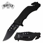 New Box Master Usa MU-A050BK Spring Assisted Knife 4.5'' Tactical. Fixed Price $8.99.
