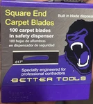 Better Tools Round Carpet Knife Blades, 100 Pc. Fixed Price $19.99.
