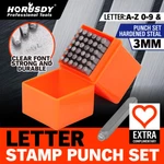 37PC Letter Number Stamp Punch 1/8" Hardened Steel Metal Wood Leather Crv. Fixed Price $15.99.