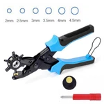 10" Heavy Duty Leather Hole Pliers - 6 Sizes Belt Puncher Tool. Fixed Price $11.09.
