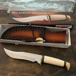 Ssi Wolverine Skinner DH-7979 Fixed Blade Smooth Bone 10.5" Long Knife Box. Fixed Price $30.00.