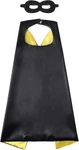 Kids Superhero Cape And Mask, Festival Fancy Dress Black-yellow. Fixed Price $17.99.