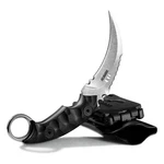 Dispatch 3.7"TACTICAL Fixed Blade Knife 5CR15MOV Steel, Full Tang W/ Finger Ring. Fixed Price $34.19.