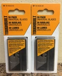 Toughbuilt TB-H4S30-80 Carbon Steel Universal Utility Knife Blade 2-PACKS Of. Fixed Price $17.57.