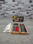 X-acto Basic Knife Set 3 Precision Knives, 10 Blades Wooden Box 5082. Fixed Price $35.99.