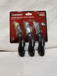 Pack Of Husky 1011-378-042 Folding Lock-back Utility Knives Quick Change Blade. Fixed Price $29.47.