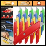 20 Pcs Heavy Duty Retractable Box Cutter Utility Knife Set - Cardboard Carton Op. Fixed Price $56.99.