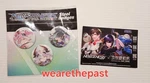 Sega Anime Expo 25 Phantasy Star Online Buttons Set Of 3 Convention Exclusive. Fixed Price $35.00.