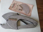 Ridgid Plastic Pipe Pvc Cutter 1/8" 1-1/2" 3-38MM, Model 138 With New Blade. Fixed Price $64.99.
