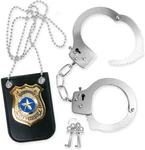 Kangaroo Toy Police Metal Handcuffs With Keys Badge For Kids -.... Fixed Price $14.70.