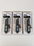Lot Of 3 Blue Hawk Gray Steel Utility Knife 5 In. Slip Resistant Grip Brand New. Fixed Price $19.99.